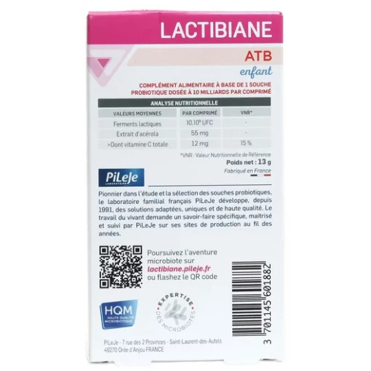 PiLeJe Lactibiane ATB Enfant Comprimés x 10 - image 3