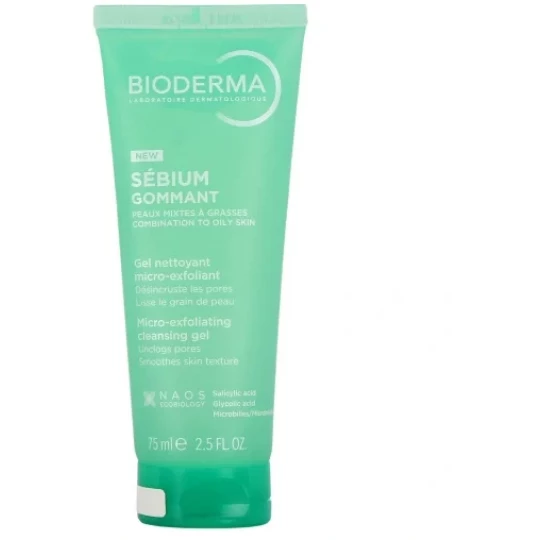 Bioderma Sébium Gommant Gel Nettoyant Micro-Exfoliant 75 ml