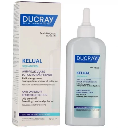 Ducray Kelual Squanorm Anti-Pelliculaire Lotion Rafraîchissante 190 ml