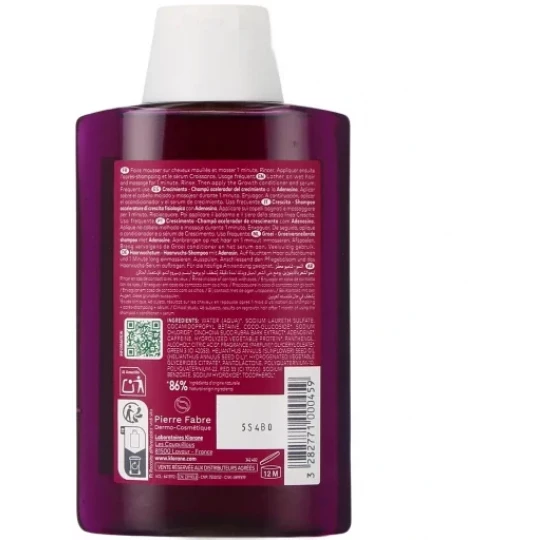 Klorane Croissance Shampoing Accélérateur de Pousse Quinine - image 2