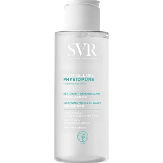SVR Physiopure Eau Micellaire Nettoyant Démaquillant Pureté Douceur 100 ml