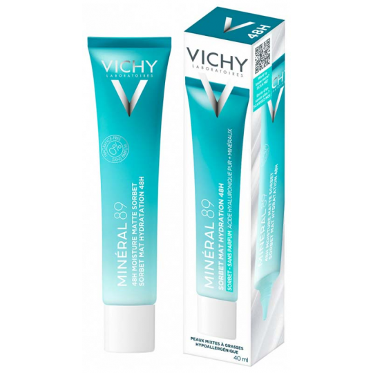 Vichy Minéral 89 Gel Sorbet Mat Hydratation 48H 40 ml
