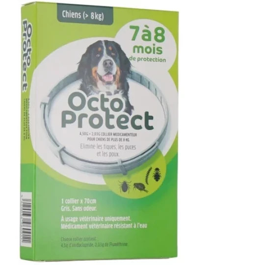 OctoProtect Collier Pour Chien + 8 kg