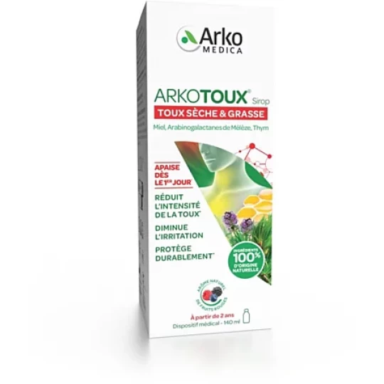 Arkopharma Arkotoux Sirop Toux Sèche et Grasse 140 ml