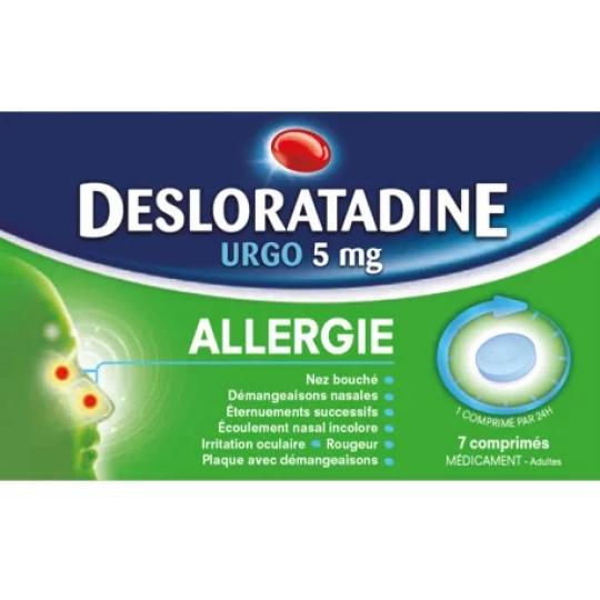 Urgo Desloratadine 5 mg Comprimés x 7