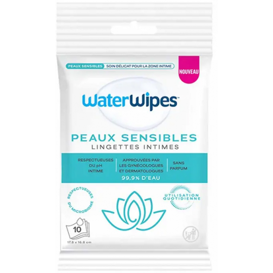 Waterwipes Lingettes Intimes Sensitive x 10