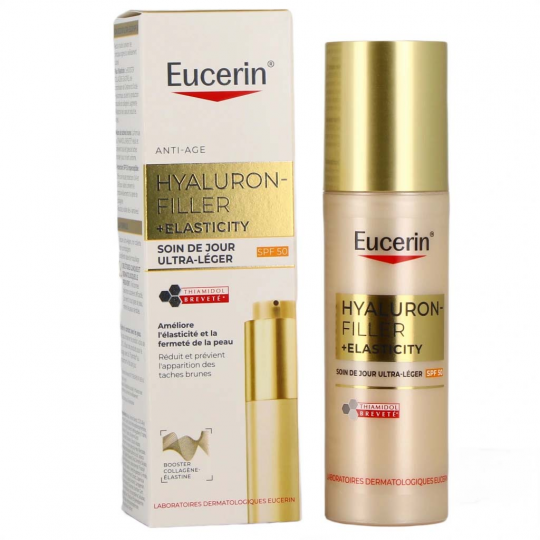 Eucerin Hyaluron-Filler + Elasticity Soin de Jour Ultra-Léger SPF50 50 ml