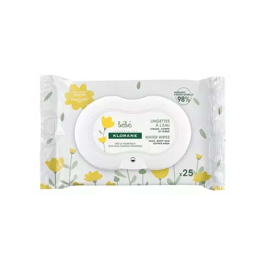 Klorane Bébé Lingettes Nettoyantes à L'Eau