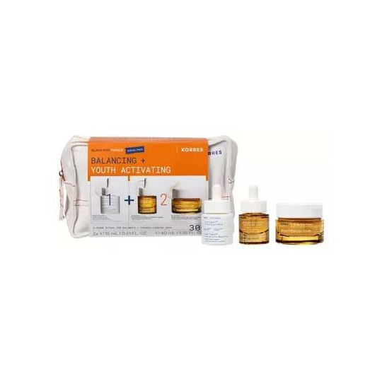 Korres Pin Noir Trousse Équilibrer + Activateur Jeunesse