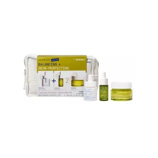 Korres Raisin de Santorin Trousse Équilibrer + Perfecteur de Peau