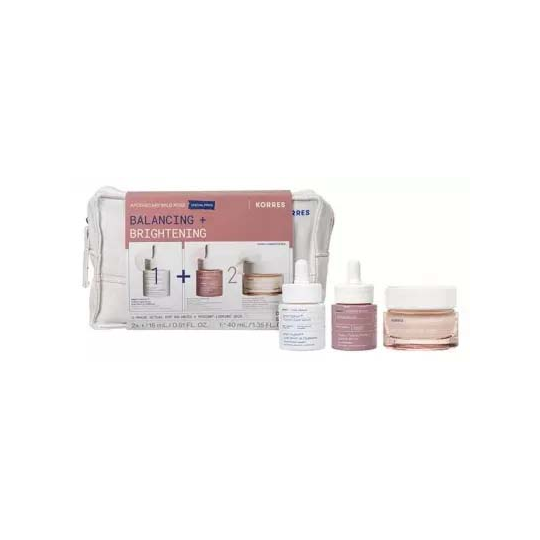 Korres Rose Sauvage d'Apothicaire Trousse Équilibrer + Illuminer