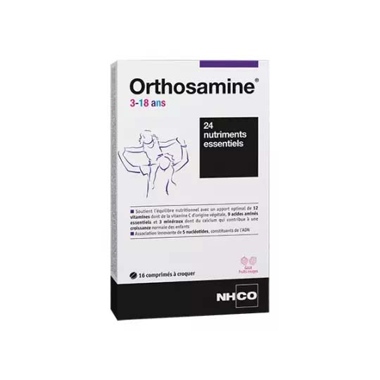 NHCO Orthosamine 3-18 ans Comprimés à croquer x 16