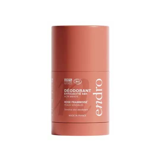 Endro Déodorant Stick 48H Rose Framboise Bio 50 g