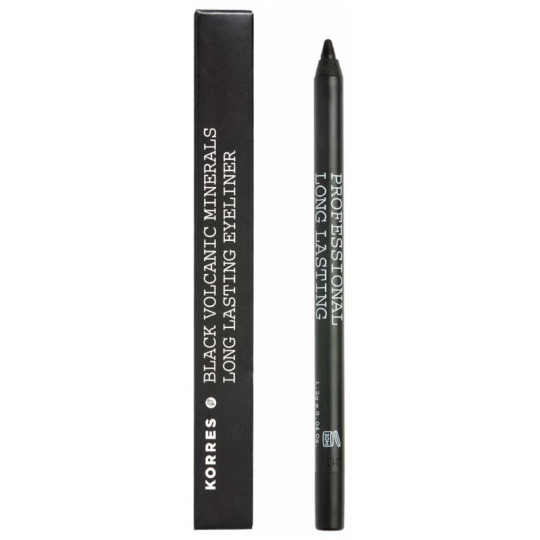 Korres Eyeliner Longue Tenue Minéraux Volcaniques 1,2 g 01 : Noir