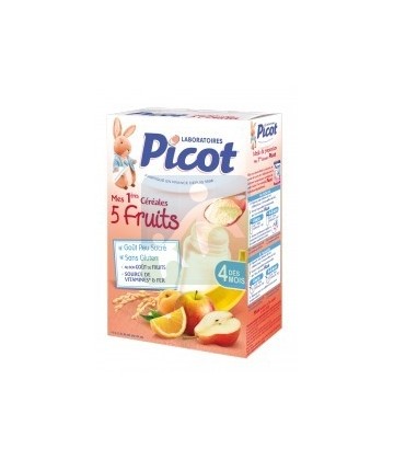 Picot Mes 1ères Céréales 5 Fruits 200 g