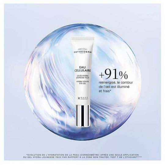 Institut Esthederm Eau Cellulaire Gelée Hydra Jeunesse Yeux 15 ml - image 2
