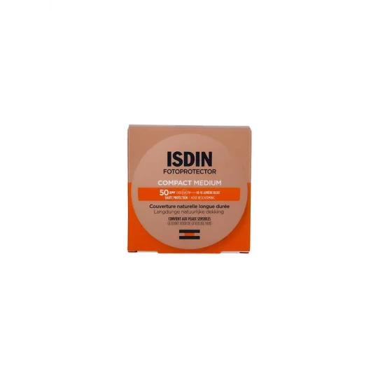 Isdin Fotoprotector Compact Couverture Naturelle Longue Durée SPF50 10 g - image 4