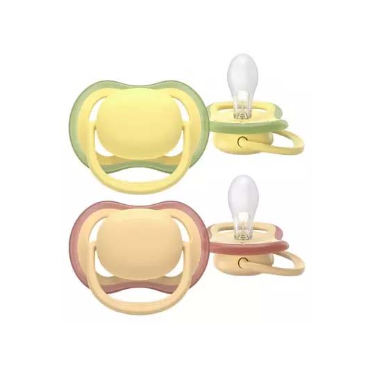 Avent Ultra Air Nature Sucettes Unies Orthodontiques 0-6 Mois x 2