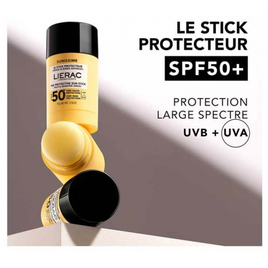 Lierac Sunissime Le Stick Protecteur Visage & Zones Sensibles SPF50+ 15 g - image 4