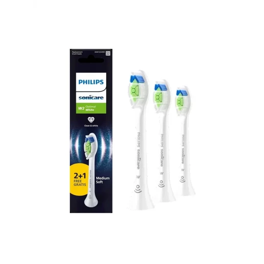 Philips Sonicare W2 Optimal White HX6063/87 Têtes de Brosse de Rechange x 3