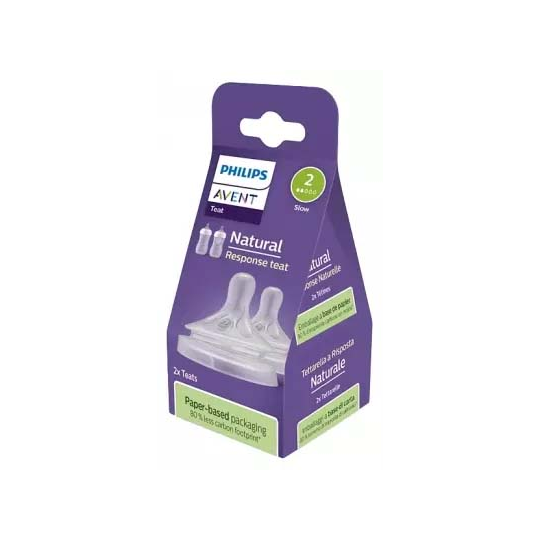 Avent Natural Response Tétines Débit 2 Lent x 2