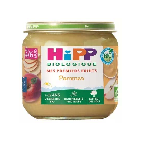 HiPP Mes Premiers Fruits Pommes dès 4/6 Mois Bio 125 g