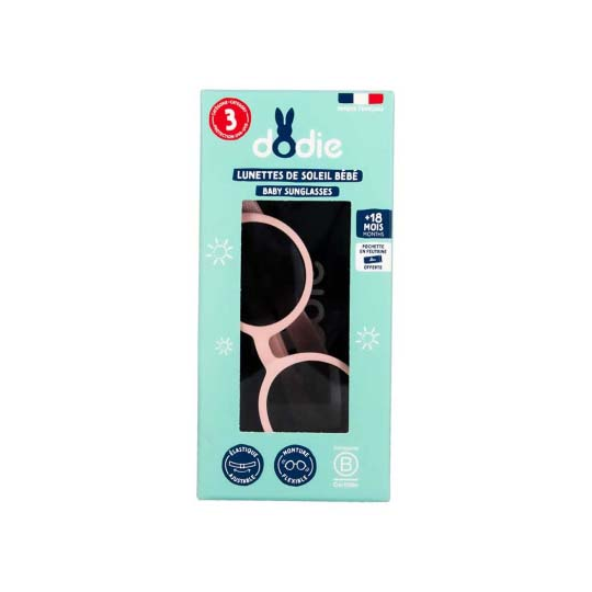 Dodie Lunettes de Soleil Bébé 18 Mois et + Rose Pâle