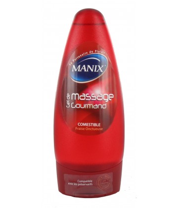 Manix Gel de Massage Cosmetique Fraise 200 ml