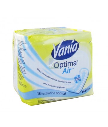 Vania Optima Air Serviettes Extrafines Normales x 16