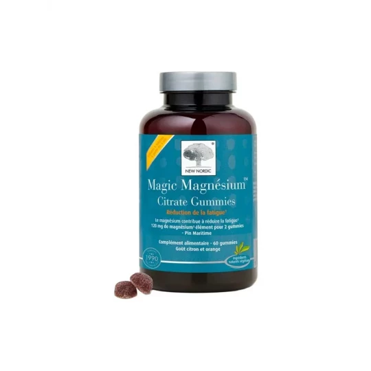 New Nordic Magic Magnésium Citrate Gummies x 60