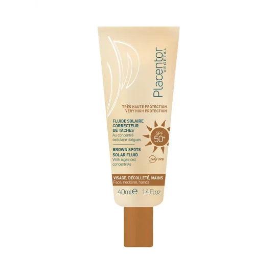 Placentor Végétal Fluide Solaire Correcteur de Taches SPF50+ 40 ml