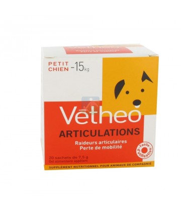 Vétheo Articulations Raideurs Articulaires Perte de mobilité Petit Chien -15 kg