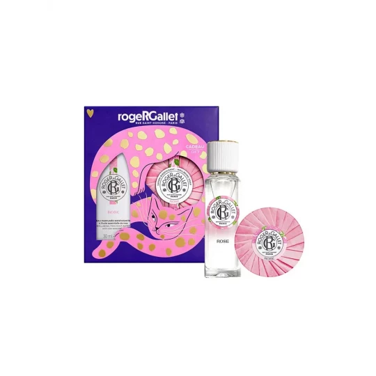 Roger & Gallet Rose Coffret Eau Parfumée Bienfaisante 30 ml + Savon Bienfaisant 30 ml Offert