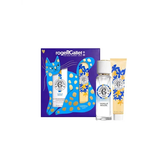 Roger & Gallet Vanille Soleil Coffret Eau Parfumée Bienfaisante 30 ml + Crème Mains Bienfaisante 30 ml Offerte