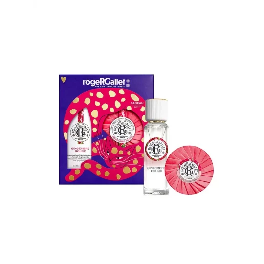 Roger & Gallet Gingembre Rouge Coffret Eau Parfumée Bienfaisante 30 ml + Savon Bienfaisant 30 g Offert