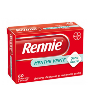 Rennie Menthe Verte Sans Sucre x 60