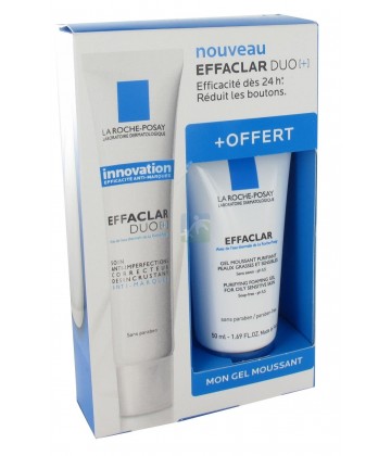 La Roche-Posay Effaclar Duo 40 ml + Gel Moussant 50 ml OFFERT
