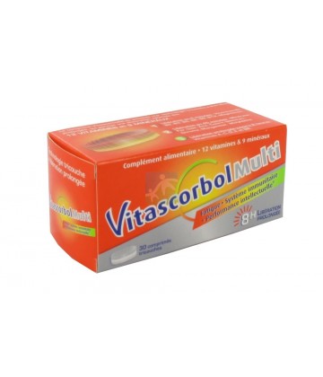 Vitascorbol Multi 12 Vitamines & 9 Minéraux x 30 (ancien)