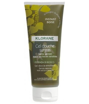 Klorane Gel Douche Surgras Instant Boisé 200 ml