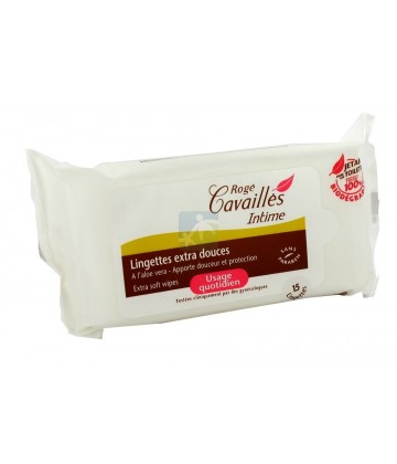 Rogé Cavaillès Intime Lingettes Extra Douces x 15