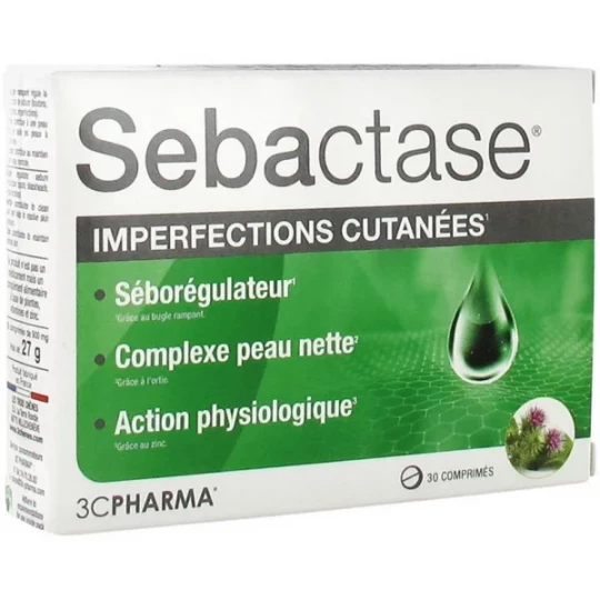 3C Pharma Sebactase Imperfections Cutanées x 30