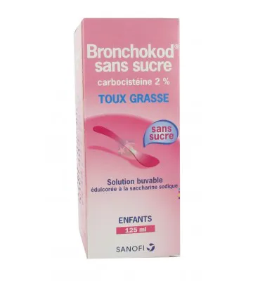 Bronchokod Sirop Enfants 2% Sans sucre 125 ml