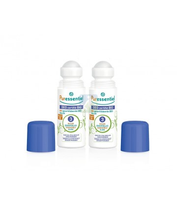 Puressentiel Déodorant Roller Certifié BIO 2 x 50 ml