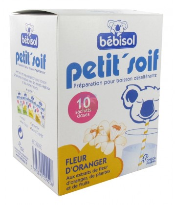 Bébisol Préparation Pour Boisson Désaltérante Fleur d'Oranger x 10 NSFP