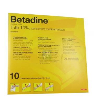 Bétadine Tulle 10% x 10