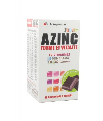 Azinc Forme et Vitalité Junior Goût Chocolat x 30