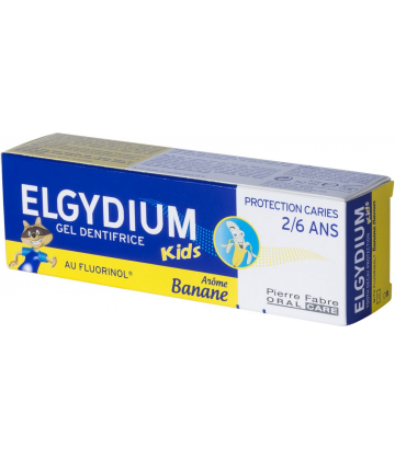Elgydium Dentifrice Protection Caries Kids Banane 50 ml