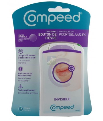 Compeed Patchs Invisibles Bouton de Fièvre x 15