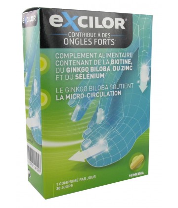 Excilor Compléments Alimentaires Ongles Forts x 30