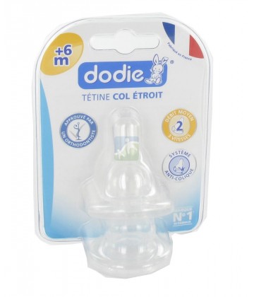 Dodie Tétine Col Etroit Débit 2 - 2ème âge x 2